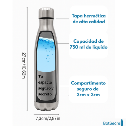 Botella térmica con doble fondo